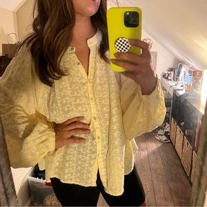 Free people eyelet blouse